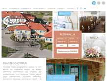 Tablet Screenshot of hotel-cyprus.pl